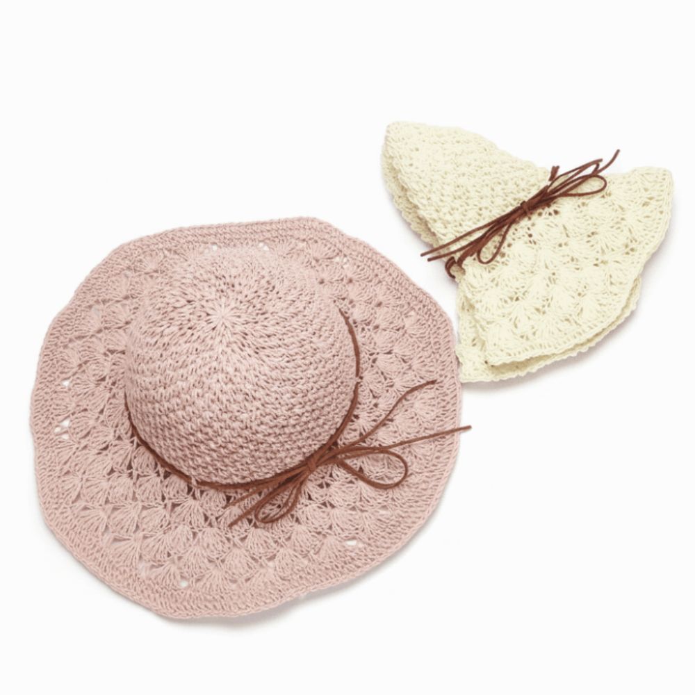 Hat Floppy Wide - Sombrero de Paja Tejido a Mano,