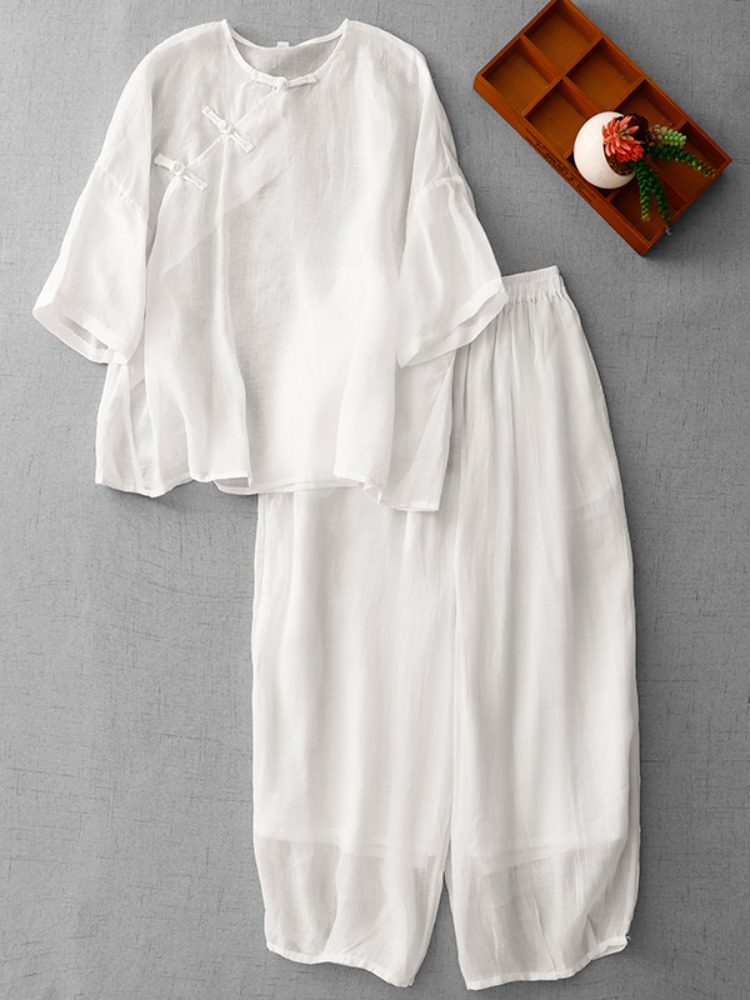 Linen Pant Wide - Nuevo Conjunto de Verano de Lino