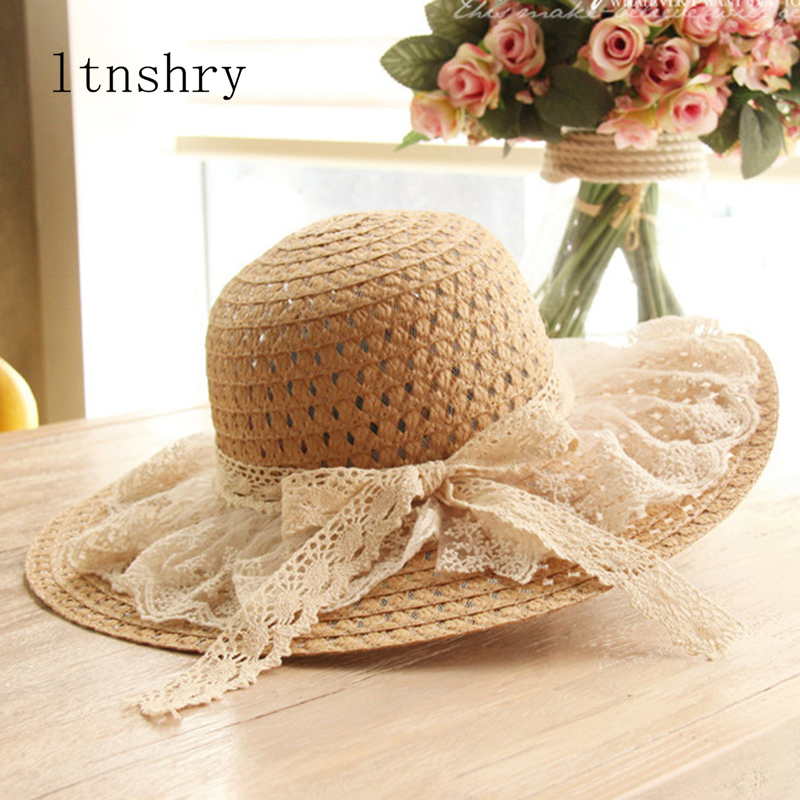 Hat Floppy Wide - Sombreros de Sol de encaje para