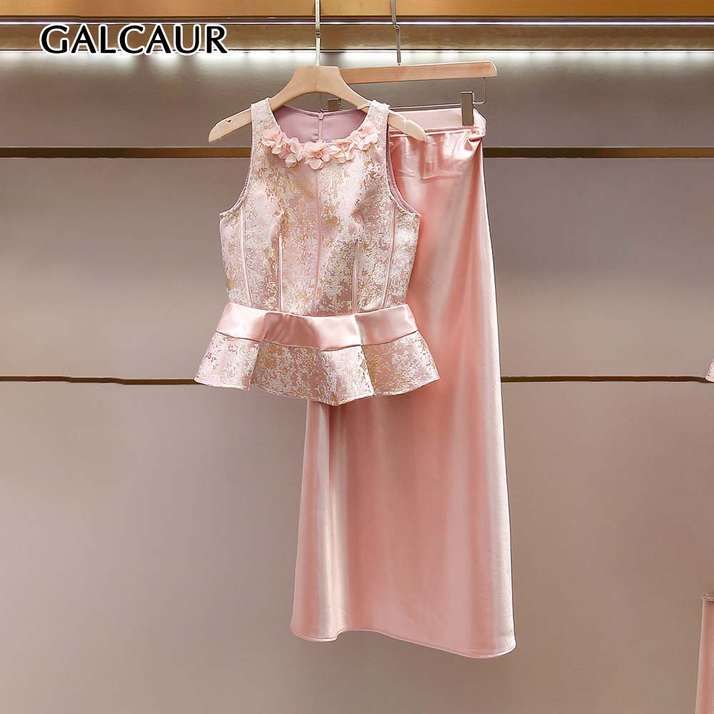 Midi Skirt Floral - Conjuntos de Dos Piezas GALCAUR para