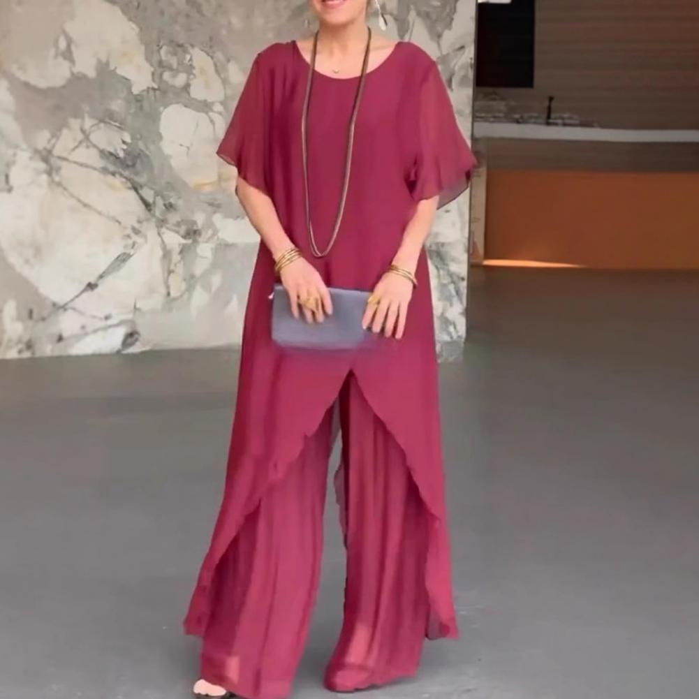 Linen Pant Wide - Conjuntos de pantalones de lino y
