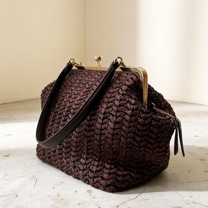 Bolso de hombro de rafia tejid - Crochet Bag Raffia reseña y precio