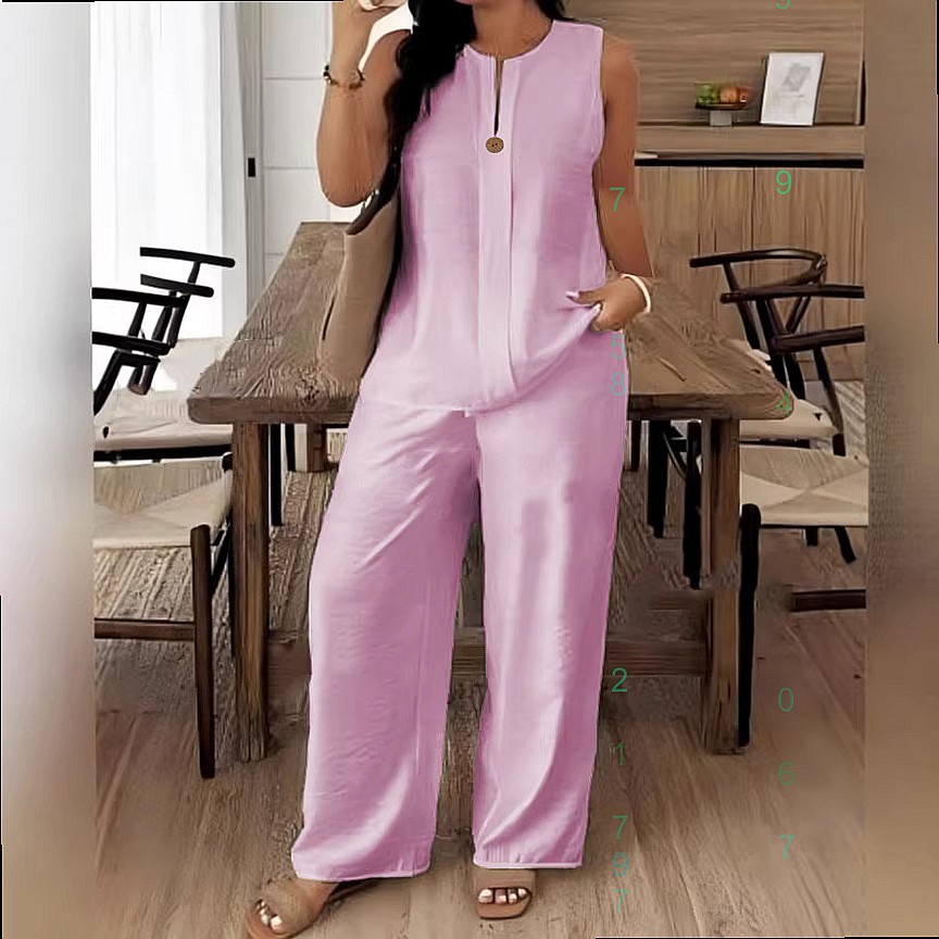 Conjunto de Pantalones Anchos  - Linen Pant Wide reseña y precio