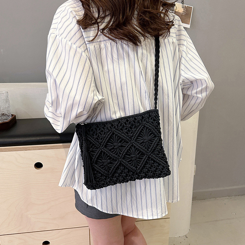 Bolsos de hombro calados tejid - Crochet Bag Raffia reseña y precio