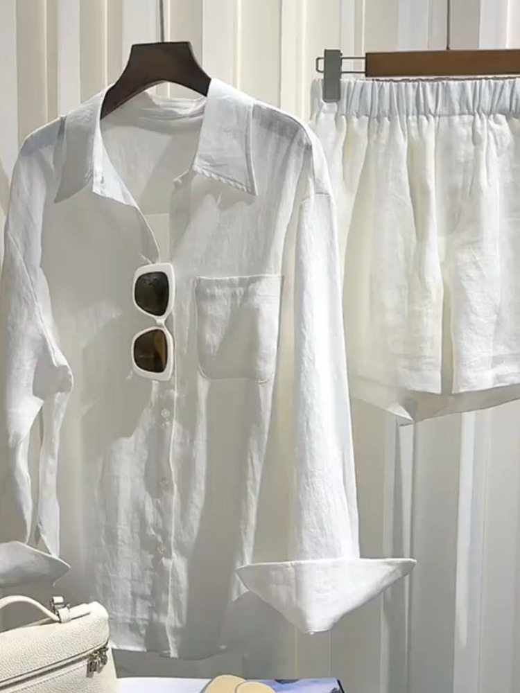 Conjunto de Camisa de Lino par - Linen Pant Wide reseña y precio