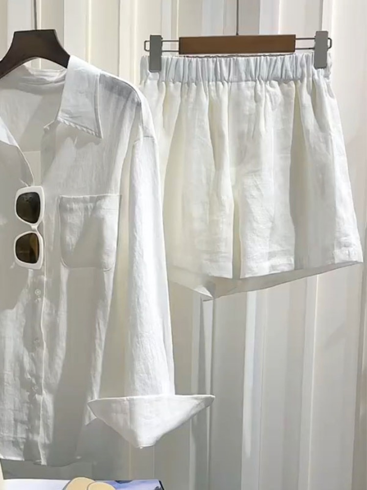 Conjunto de Camisa de Lino par - Linen Pant Wide reseña y precio
