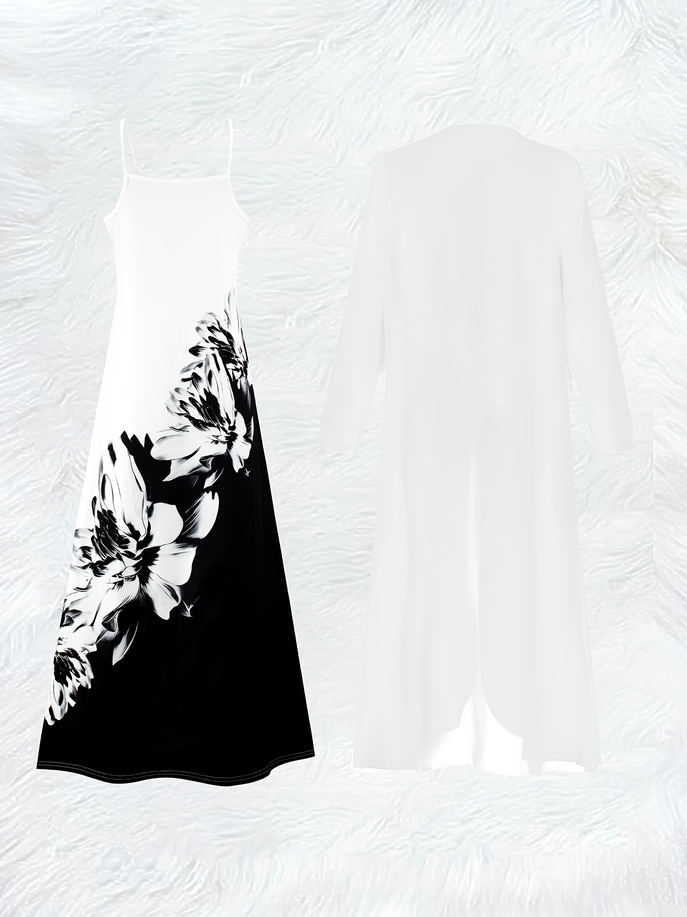 Conjunto de Vestido Casual con - Midi Skirt Floral reseña y precio