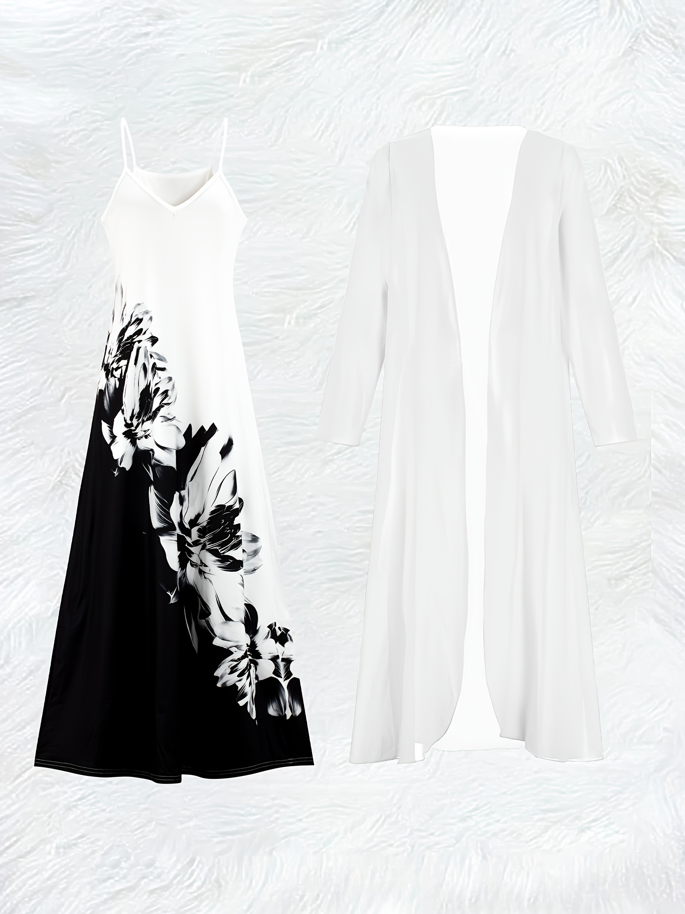 Conjunto de Vestido Casual con - Midi Skirt Floral reseña y precio