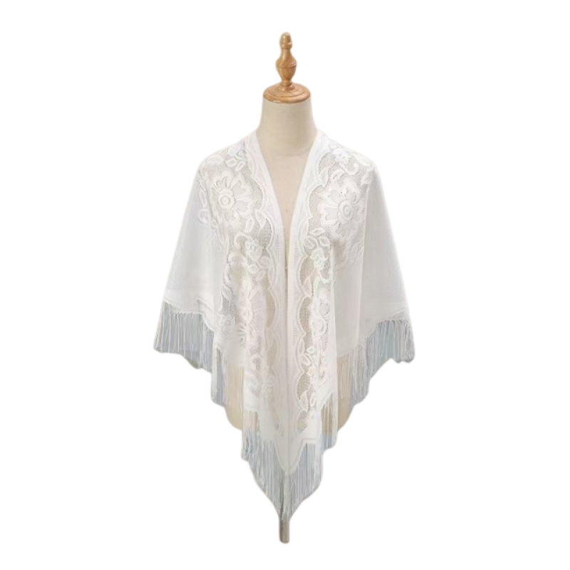 Chal de encaje floral para muj - Kimono Sheer Floral reseña y precio