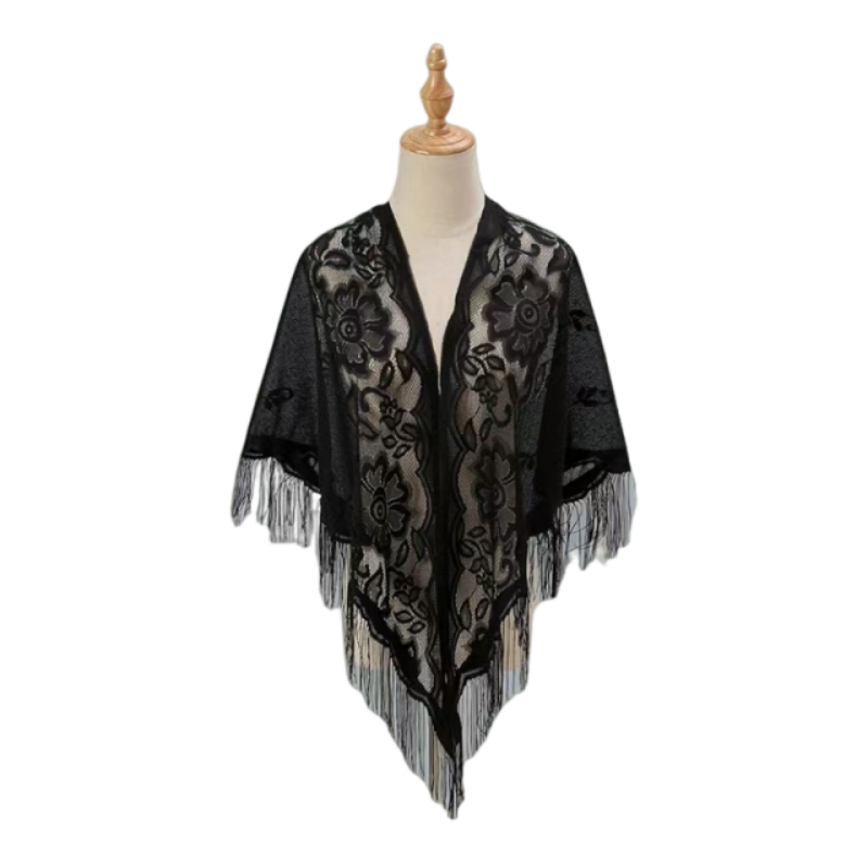Chal de encaje floral para muj - Kimono Sheer Floral reseña y precio