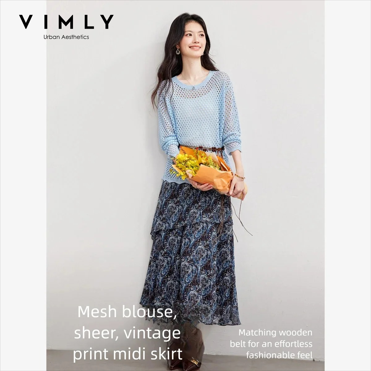 Conjunto de Dos Piezas para Mu - Midi Skirt Floral reseña y precio